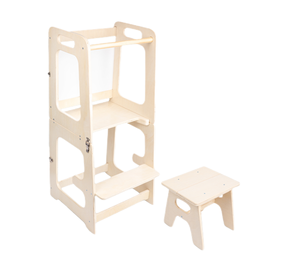 Foldable learning tower